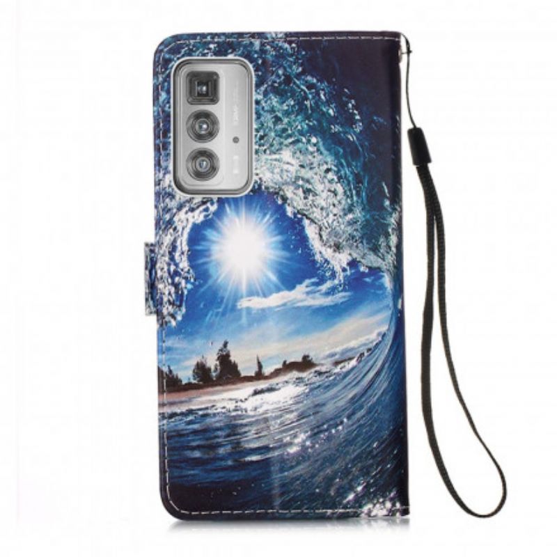 Flip Cover Motorola Edge 20 Pro Elsker The Wave