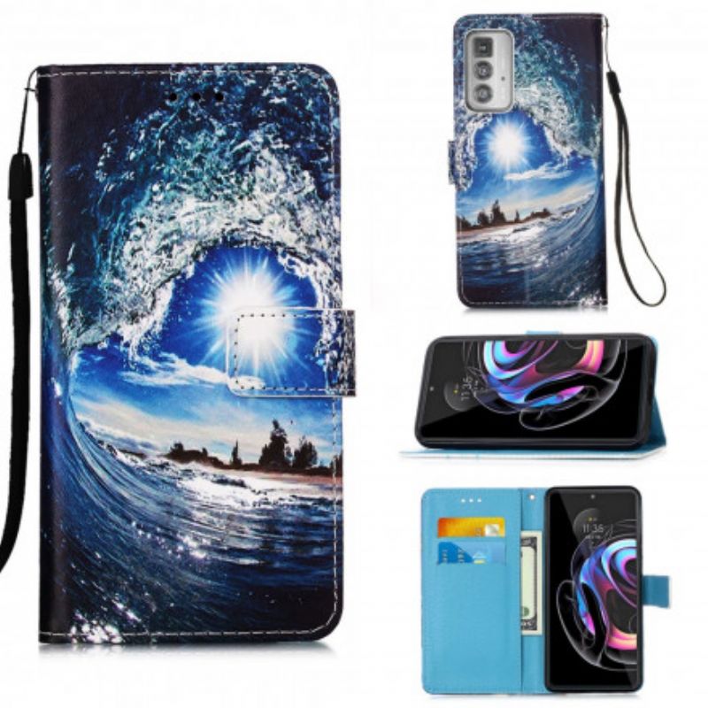 Flip Cover Motorola Edge 20 Pro Elsker The Wave