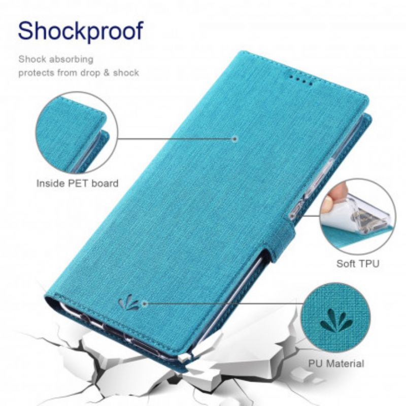 Flip Cover Motorola Edge 20 Pro Tekstureret Vili