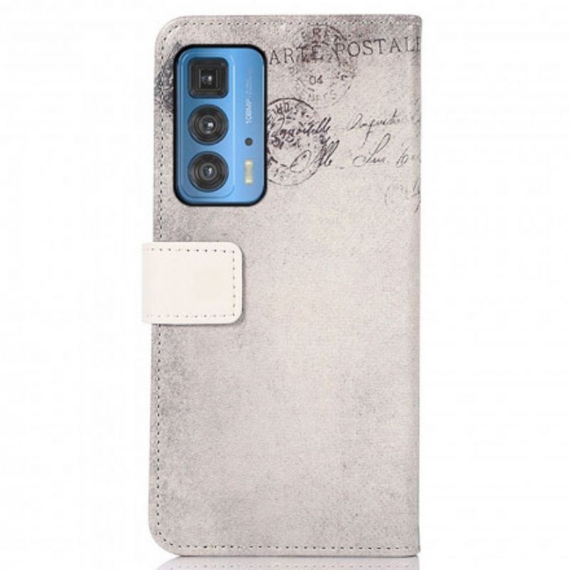 Flip Cover Motorola Edge 20 Pro Traveller Kat