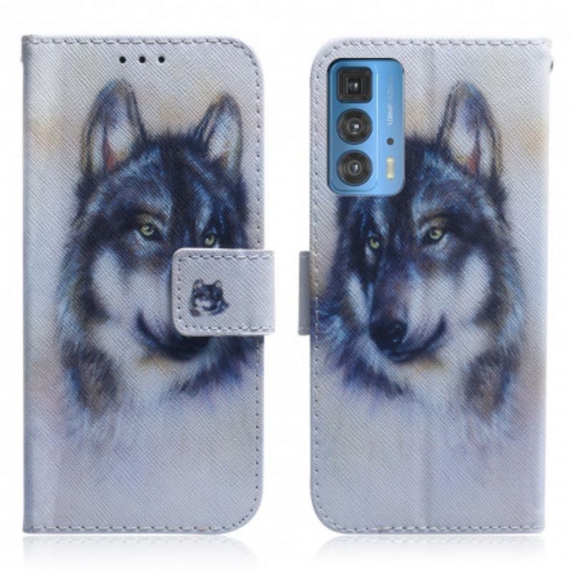 Flip Cover Til Motorola Edge 20 Pro Canine Look