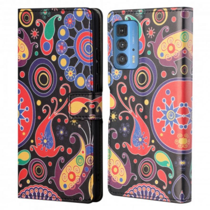 Flip Cover Til Motorola Edge 20 Pro Design Galaxy