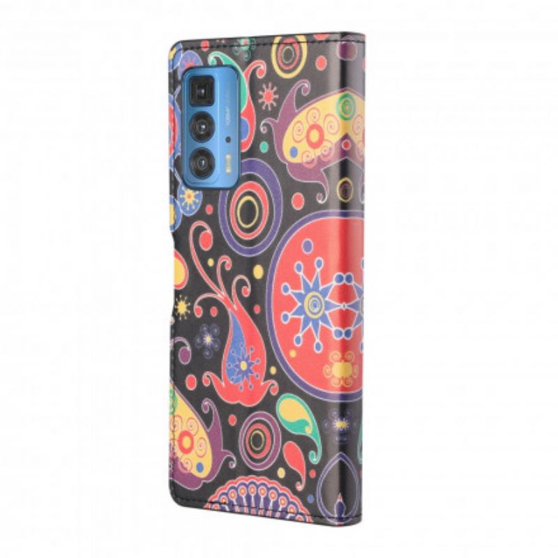 Flip Cover Til Motorola Edge 20 Pro Design Galaxy