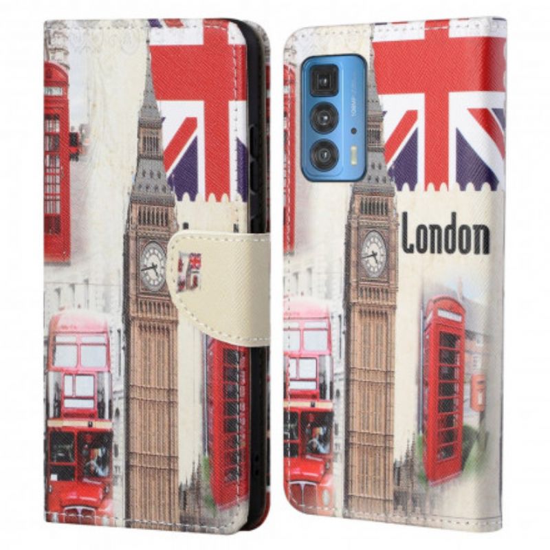 Flip Cover Til Motorola Edge 20 Pro London Life