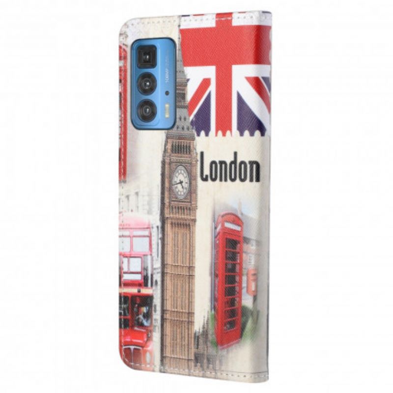 Flip Cover Til Motorola Edge 20 Pro London Life