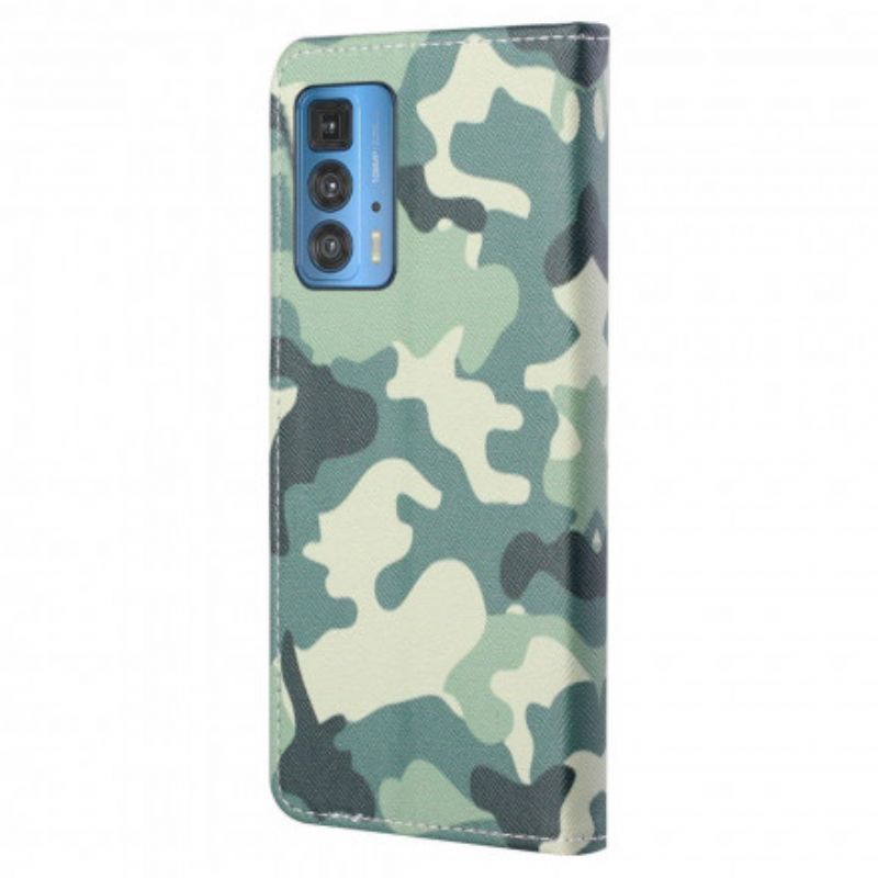 Flip Cover Til Motorola Edge 20 Pro Militær Camouflage