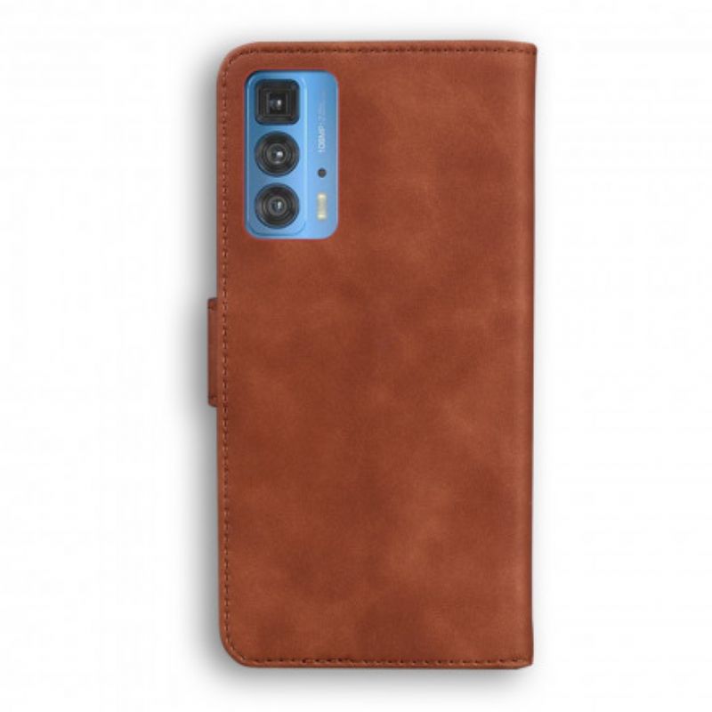 Flip Cover Til Motorola Edge 20 Pro Style Læder Vintage Couture