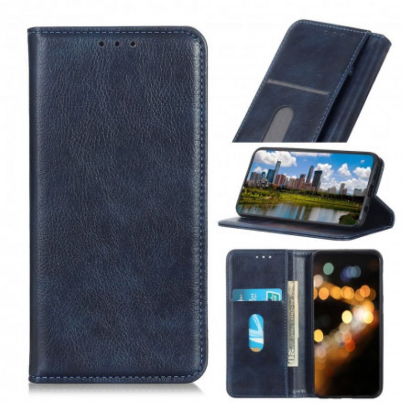 Læder Cover Motorola Edge 20 Pro Telefon Etui Elegance Split Litchi-læder