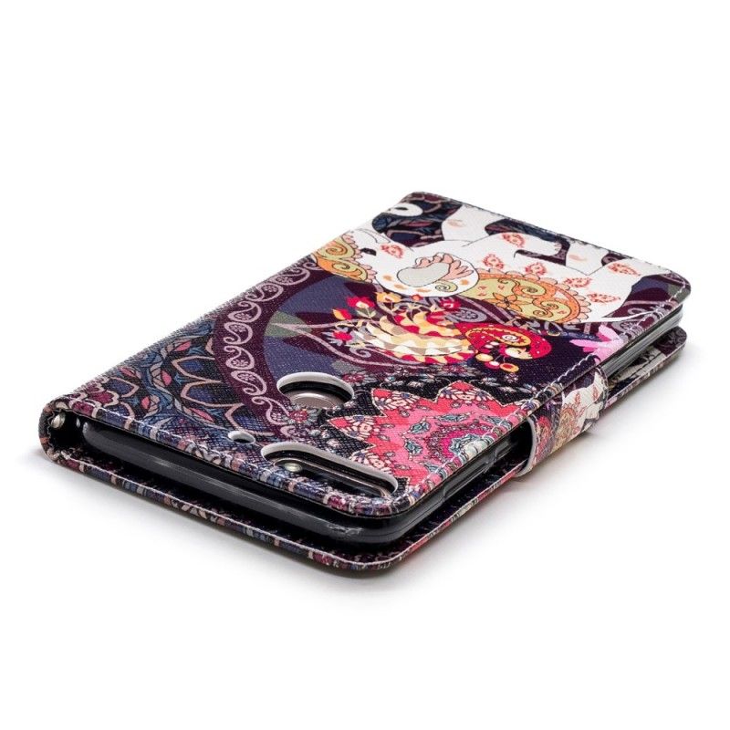 Flip Cover Honor 7C Etnisk Elefantmandala