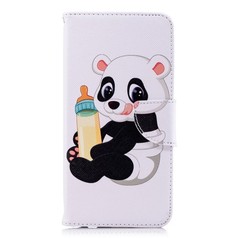 Flip Cover Læder Honor 7C Baby Panda