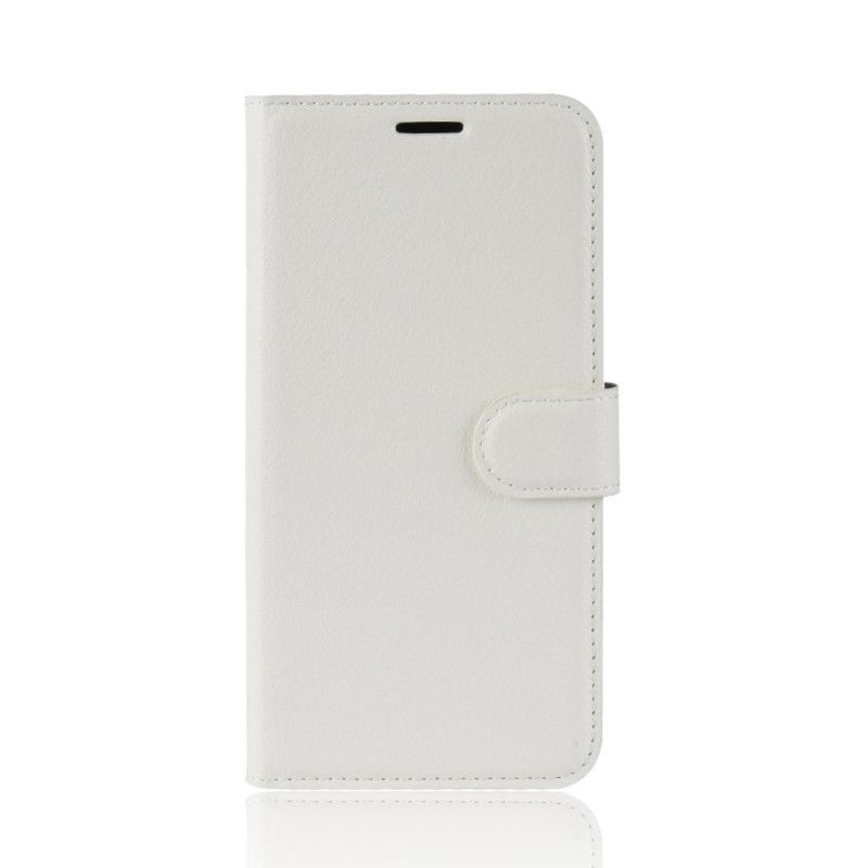 Flip Cover Læder Sony Xperia L3 Sort Klassisk Lychee Imiteret Læder Original