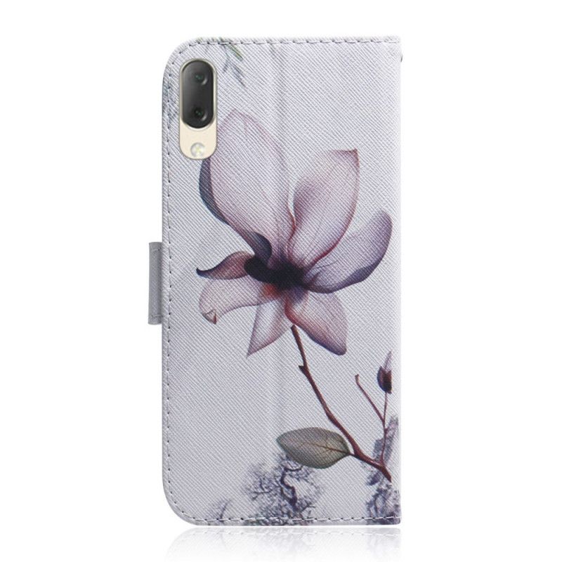 Flip Cover Sony Xperia L3 En Lyserød Blomst