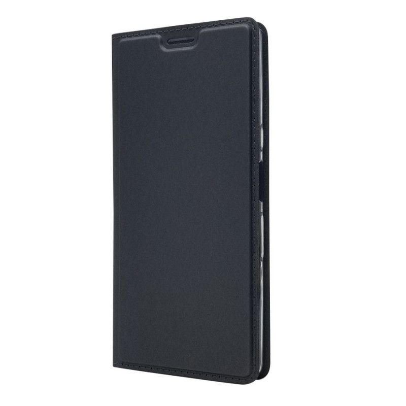 Læder Cover Sony Xperia L3 Sort Magnetisk Lås