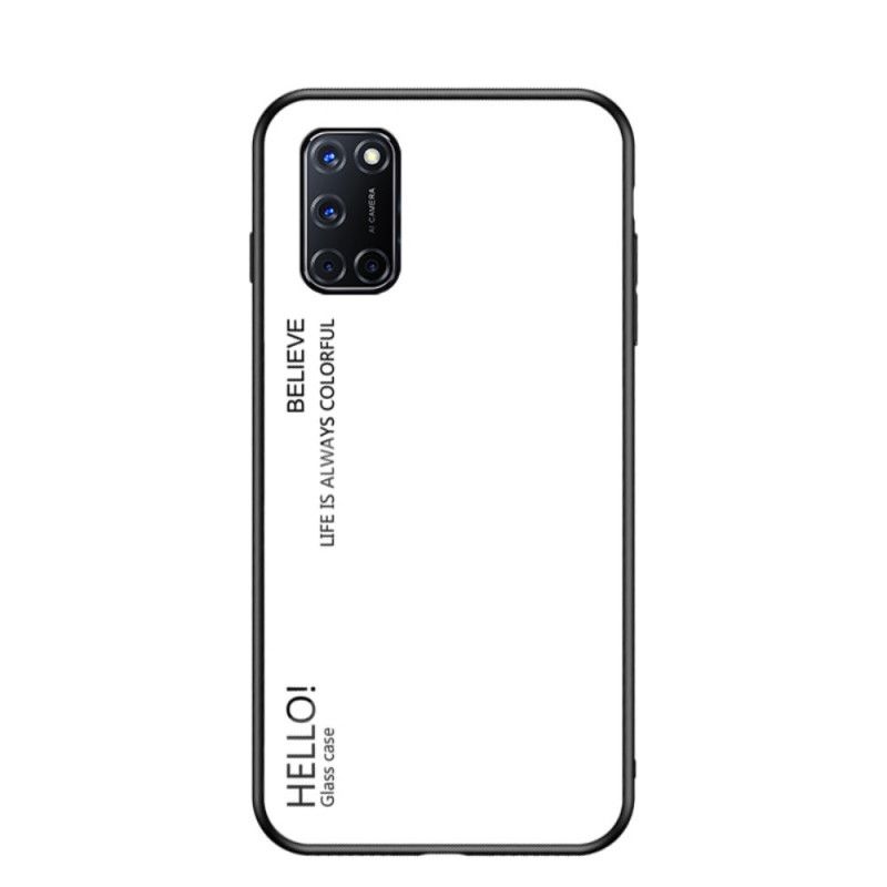 Cover Oppo A72 Sort Hej Hærdet Glas