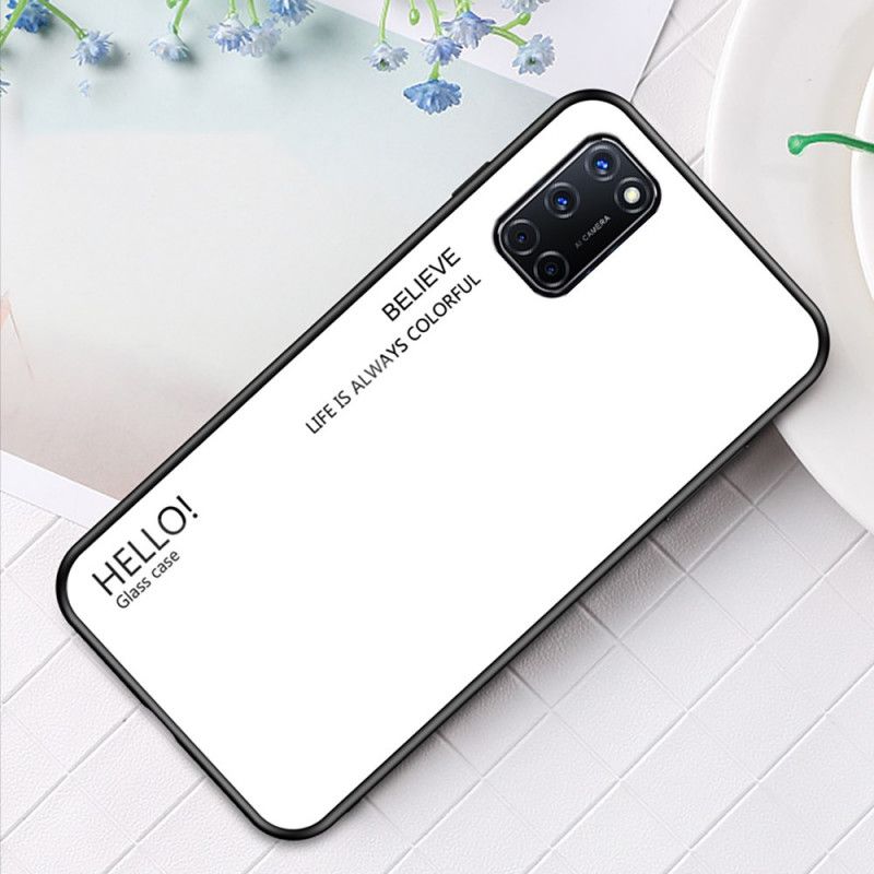 Cover Oppo A72 Sort Hej Hærdet Glas