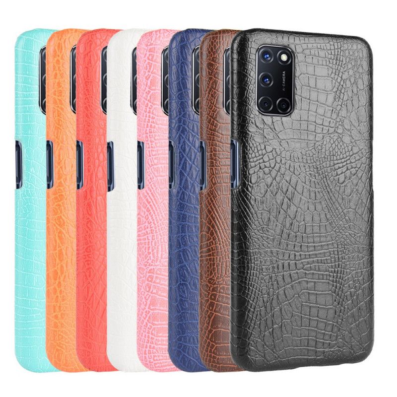 Cover Oppo A72 Sort Krokodillehudstil