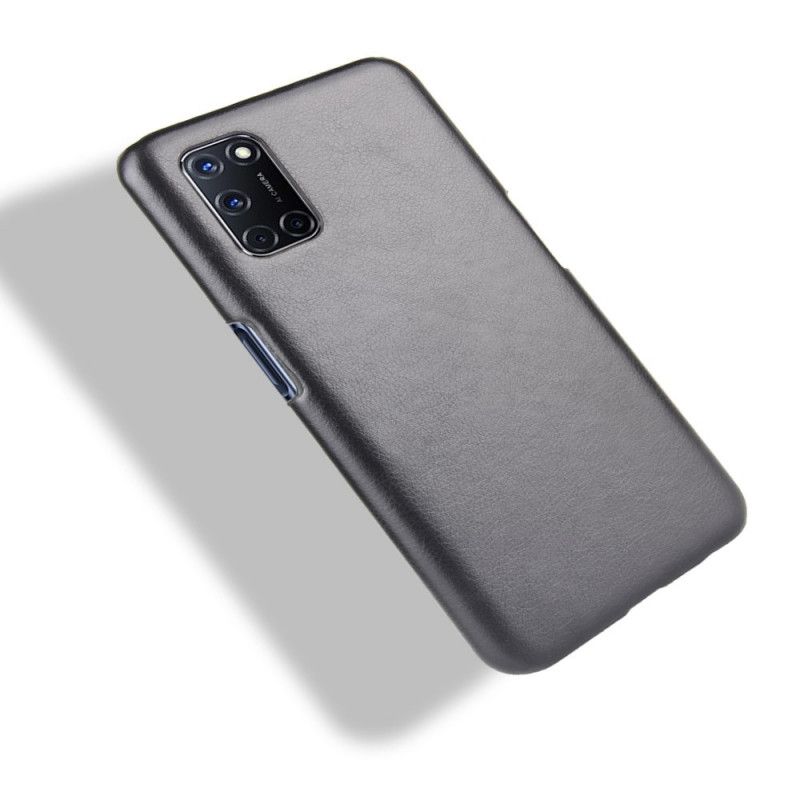 Cover Oppo A72 Sort Præstationslychee-Lædereffekt