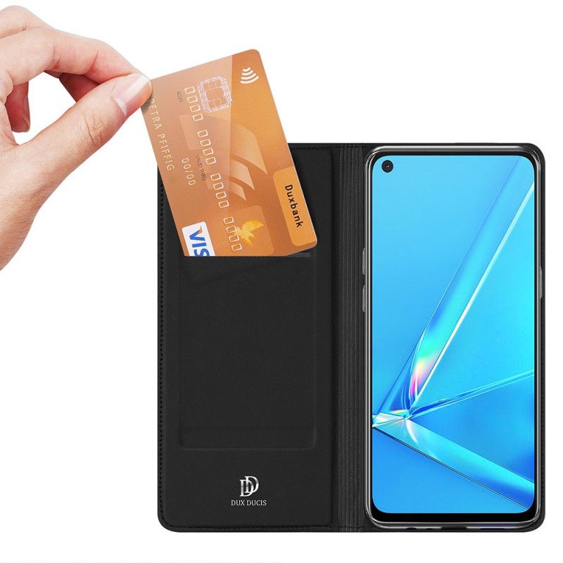 Læder Cover Oppo A72 Sort Pro Dux Ducis Hud