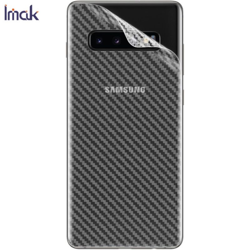 Bagbeskyttelsesfilm Samsung Galaxy S10 Plus Carbon Imak