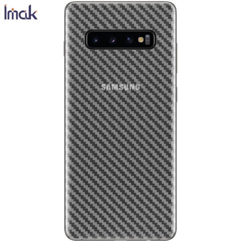 Bagbeskyttelsesfilm Samsung Galaxy S10 Plus Carbon Imak