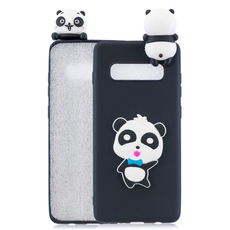 Cover for Samsung Galaxy S10 Plus Rød 3D Min Panda