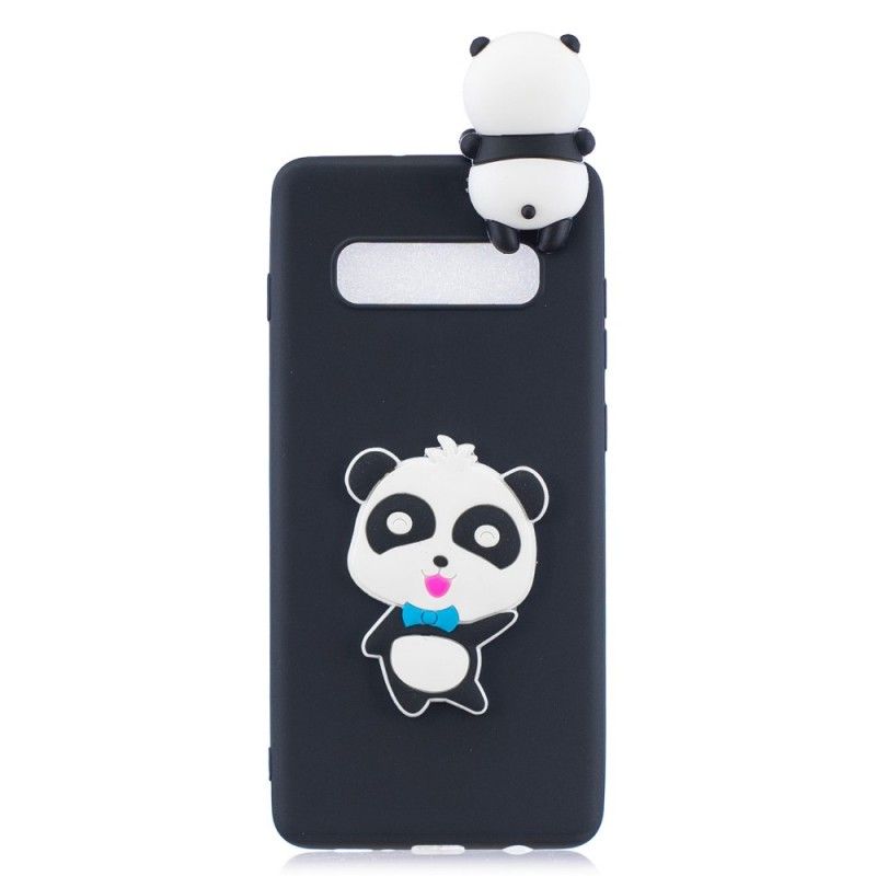 Cover for Samsung Galaxy S10 Plus Rød 3D Min Panda