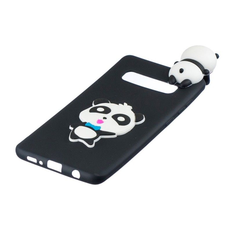 Cover for Samsung Galaxy S10 Plus Rød 3D Min Panda