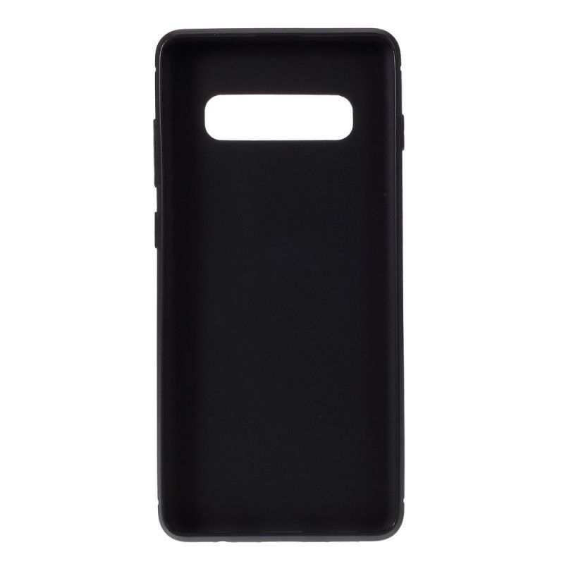 Cover for Samsung Galaxy S10 Plus Sort Enkelt Fleksibelt Kulfiber