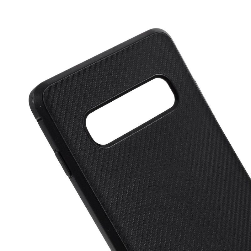 Cover for Samsung Galaxy S10 Plus Sort Enkelt Fleksibelt Kulfiber