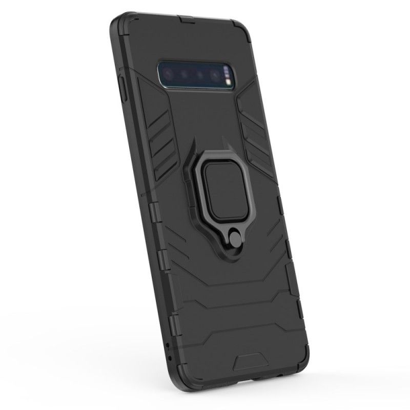 Cover for Samsung Galaxy S10 Plus Sort Resistent Ring