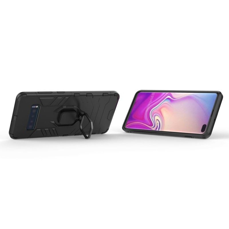 Cover for Samsung Galaxy S10 Plus Sort Resistent Ring