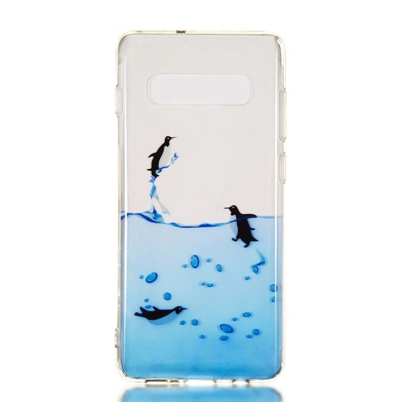 Cover for Samsung Galaxy S10 Plus Spil Pingviner