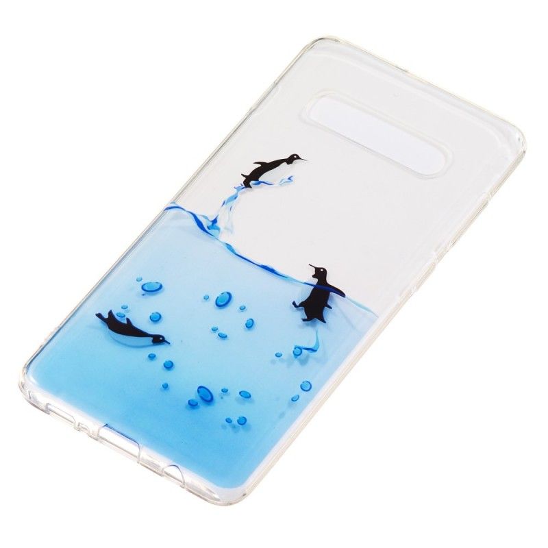 Cover for Samsung Galaxy S10 Plus Spil Pingviner