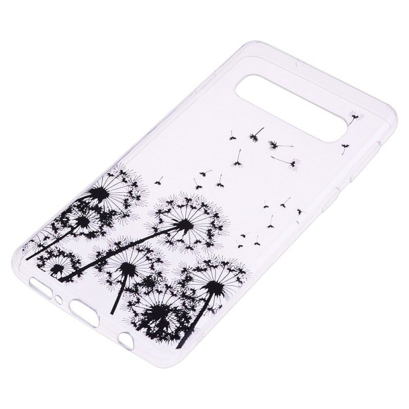 Cover Samsung Galaxy S10 Plus Gennemsigtige Sorte Mælkebøtter