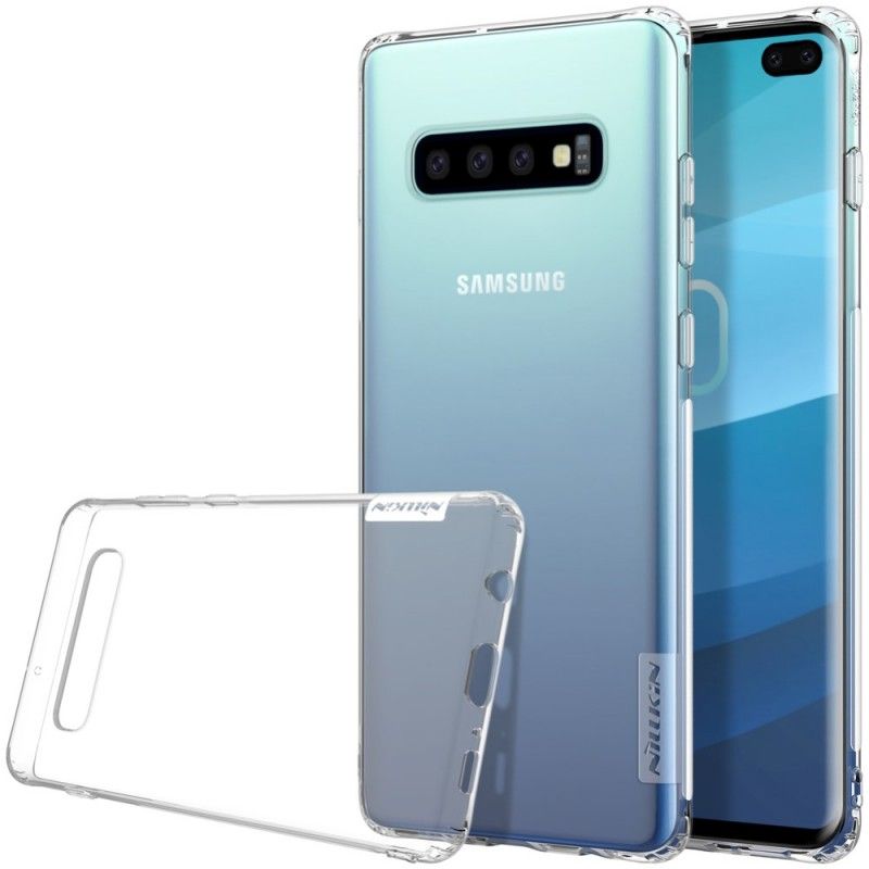 Cover Samsung Galaxy S10 Plus Hvid Gennemsigtig Nillkin Beskyttelse