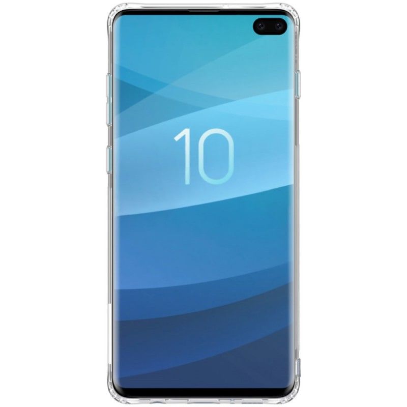 Cover Samsung Galaxy S10 Plus Hvid Gennemsigtig Nillkin Beskyttelse