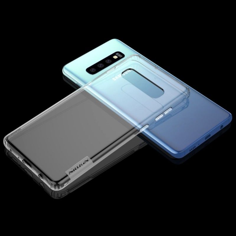 Cover Samsung Galaxy S10 Plus Hvid Gennemsigtig Nillkin Beskyttelse