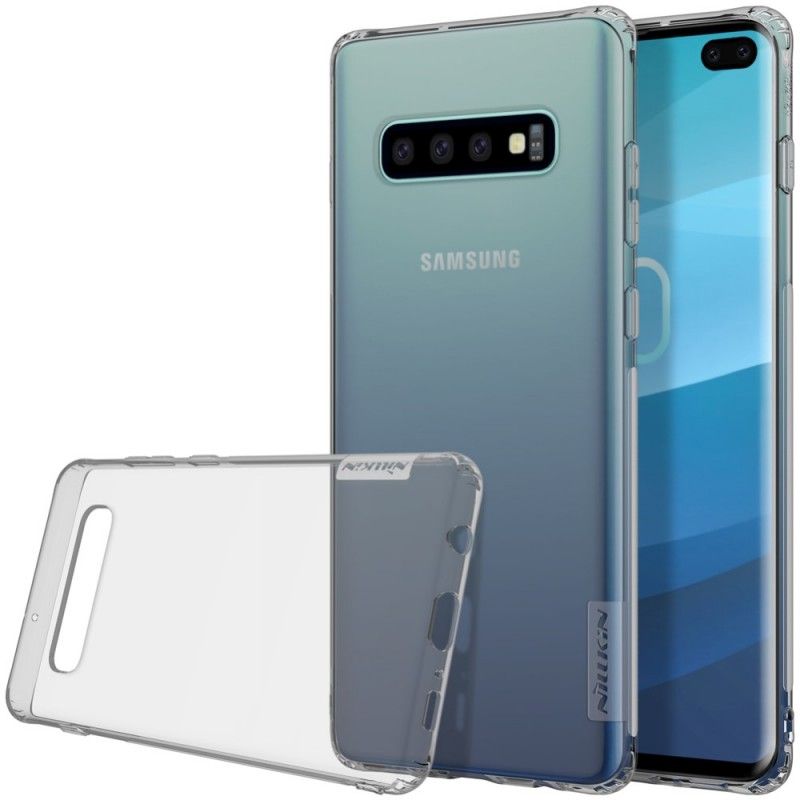 Cover Samsung Galaxy S10 Plus Hvid Gennemsigtig Nillkin Beskyttelse