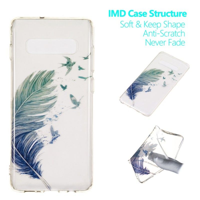 Cover Samsung Galaxy S10 Plus Lys Fjer Original