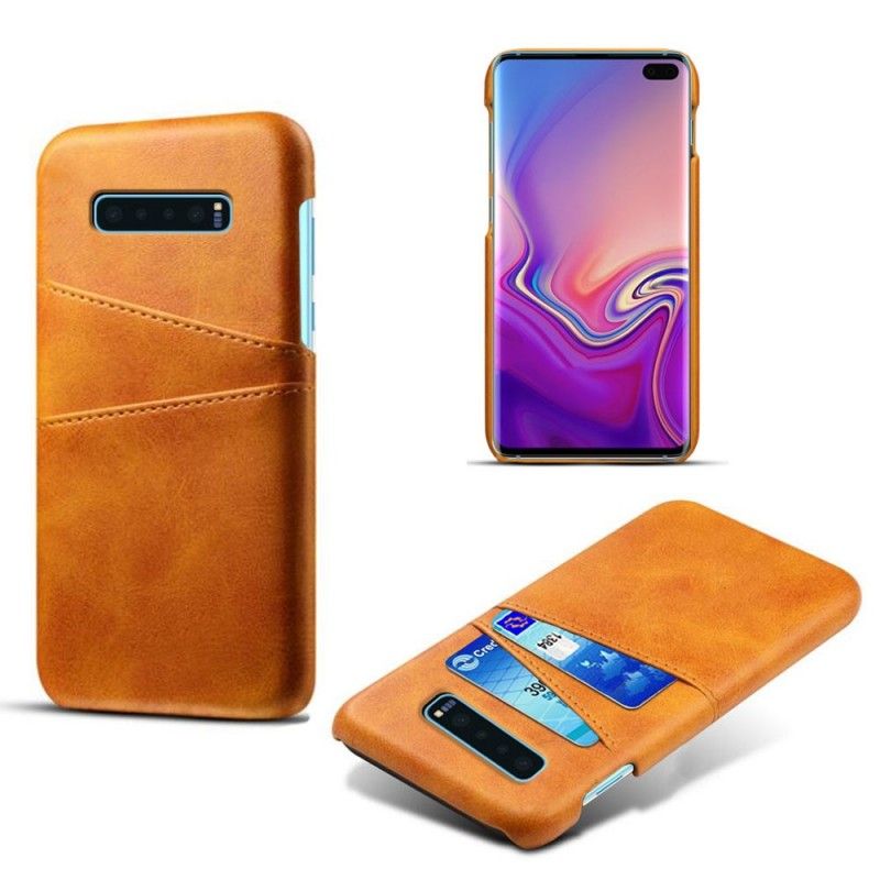 Cover Samsung Galaxy S10 Plus Sort Kortholder Original