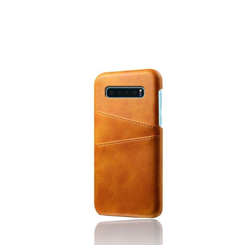 Cover Samsung Galaxy S10 Plus Sort Kortholder Original