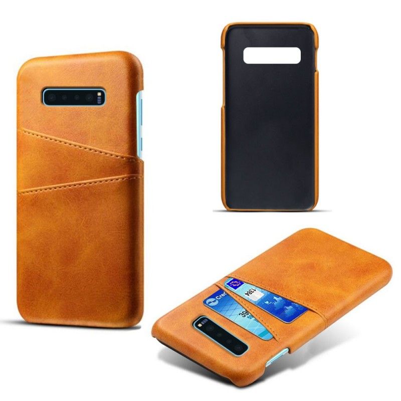 Cover Samsung Galaxy S10 Plus Sort Kortholder Original