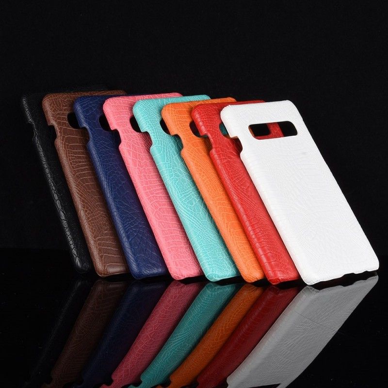 Cover Samsung Galaxy S10 Plus Sort Krokodillehudeffekt