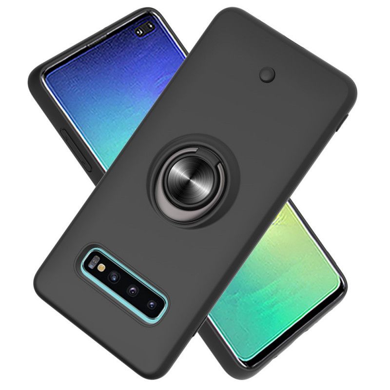 Cover Samsung Galaxy S10 Plus Sort Mobilcover Aftagelig Med Ring