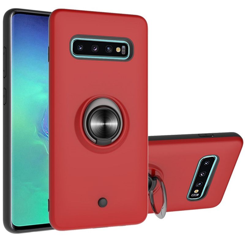 Cover Samsung Galaxy S10 Plus Sort Mobilcover Aftagelig Med Ring