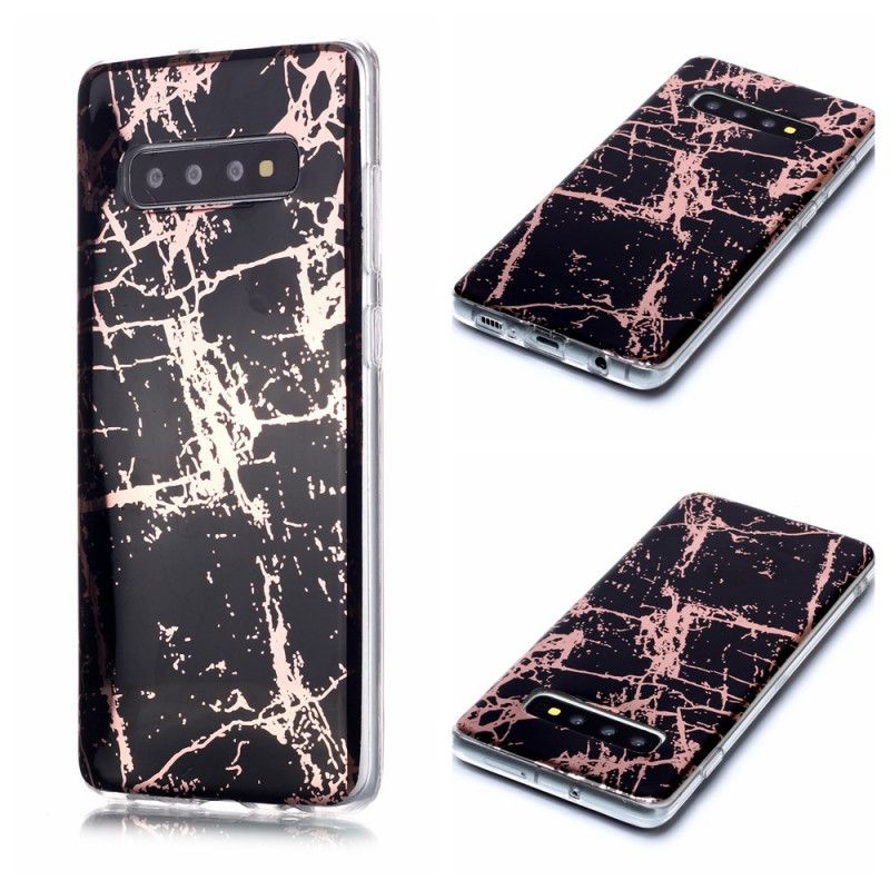 Cover Samsung Galaxy S10 Plus Sort Ultra Designer Marmor