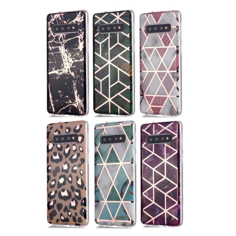 Cover Samsung Galaxy S10 Plus Sort Ultra Designer Marmor