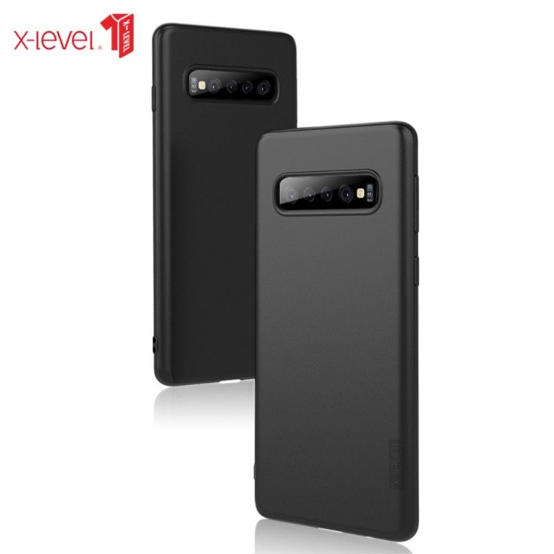 Cover Samsung Galaxy S10 Plus Sort Ultrafin Frostet På X-Niveau