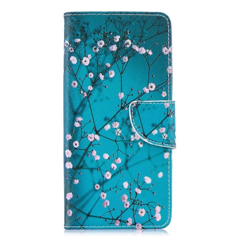 Flip Cover Læder for Samsung Galaxy S10 Plus Blomstrende Træ