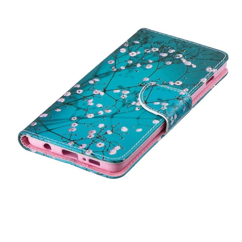 Flip Cover Læder for Samsung Galaxy S10 Plus Blomstrende Træ